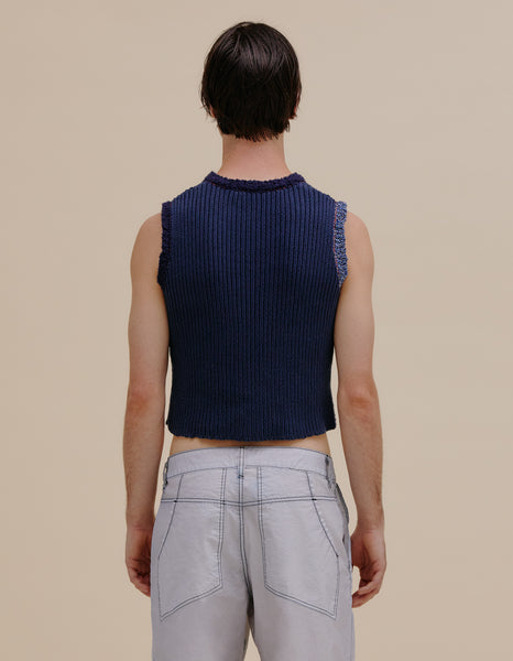 CINDER VEST IN OCEAN ‐ ECKHAUS LATTA