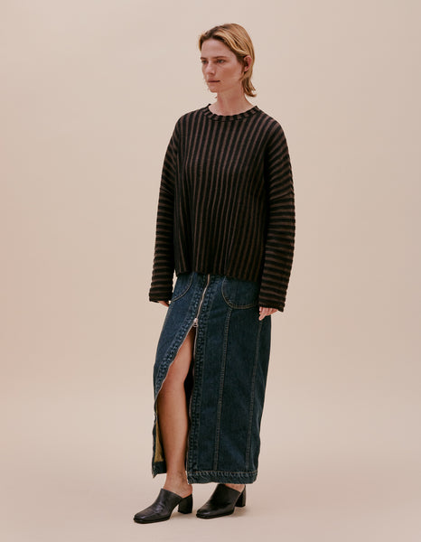 KEYBOARD SWEATER IN COFFEE ‐ ECKHAUS LATTA