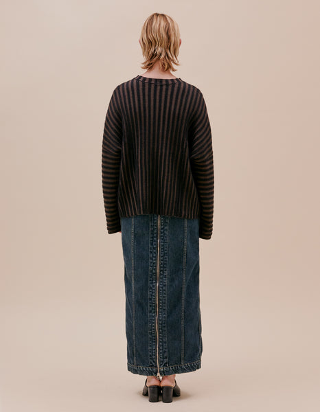 KEYBOARD SWEATER IN COFFEE ‐ ECKHAUS LATTA