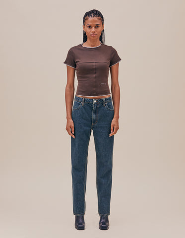 Wide Leg Jeans True Blue ‐ ECKHAUS LATTA