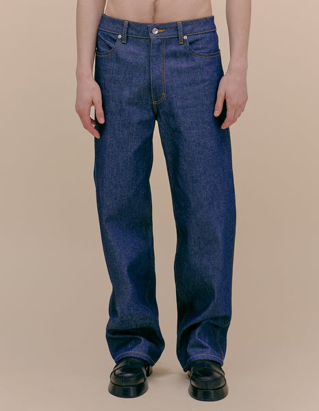 WIDE LEG JEAN IN RAW ‐ ECKHAUS LATTA