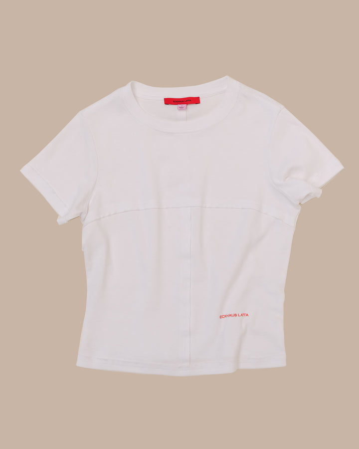 LAPPED BABY TEE IN WHITE