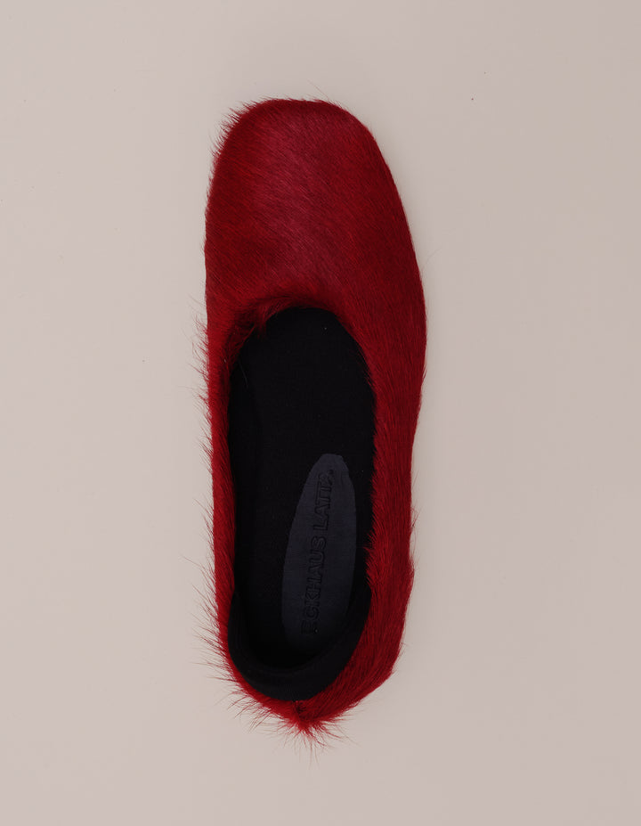 BALLET FLAT IN DEEP CHERRY