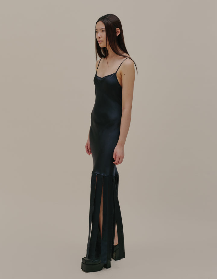 GLOAM DRESS IN CAVIAR