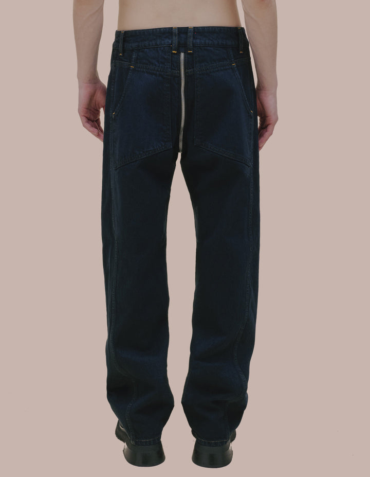 Eckhaus Latta jeans with zip around crotch