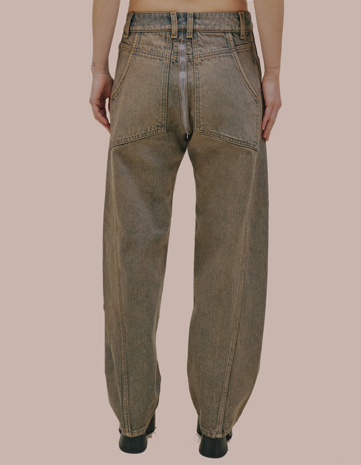 Eckhaus Latta jeans with zip around crotch