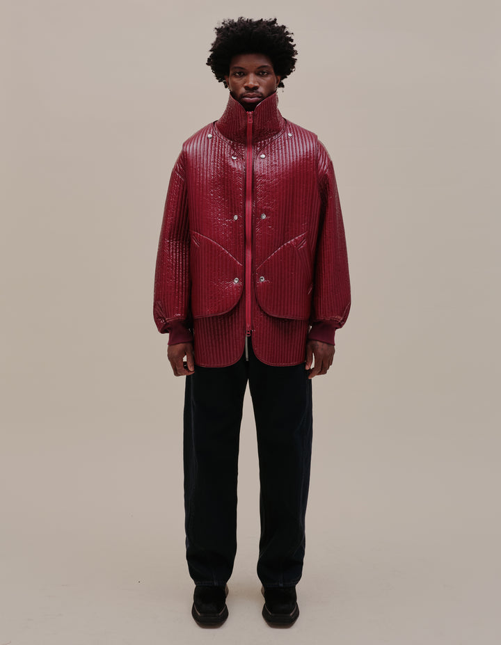 LINE JACKET IN OXBLOOD