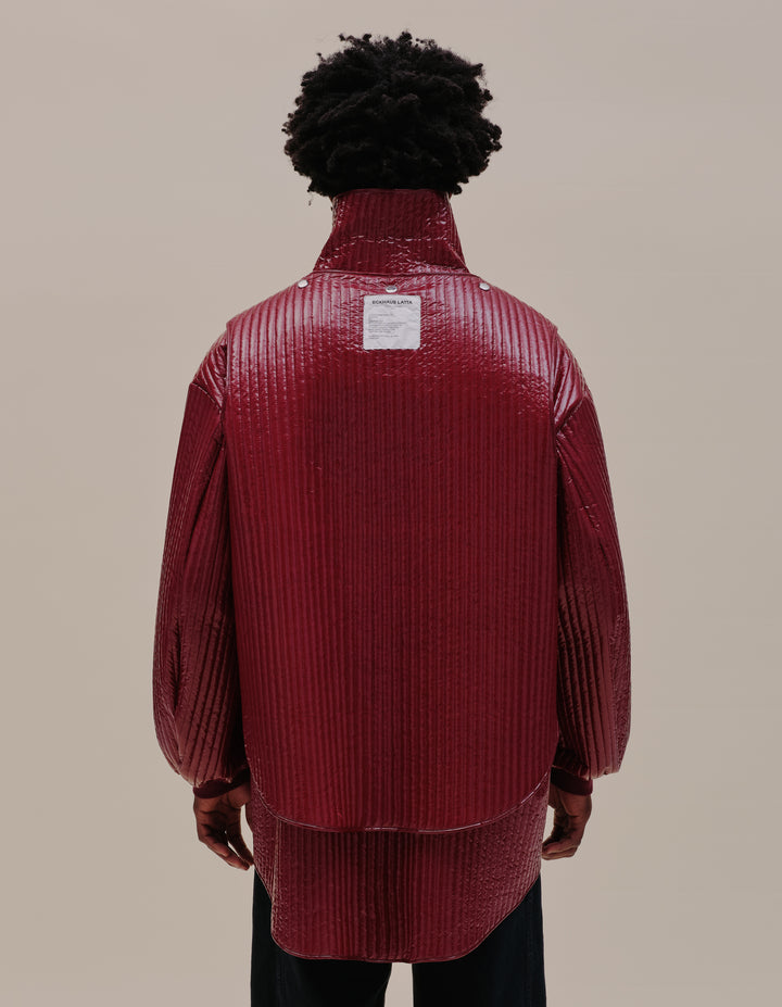 LINE JACKET IN OXBLOOD