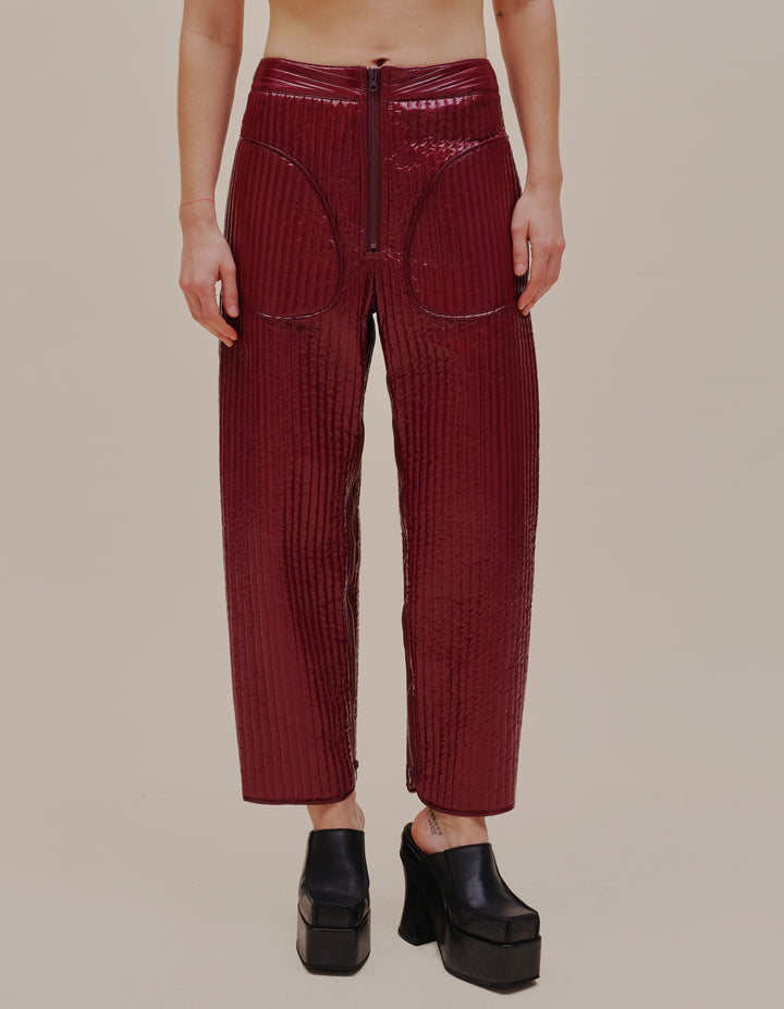 LINE PANT IN OXBLOOD