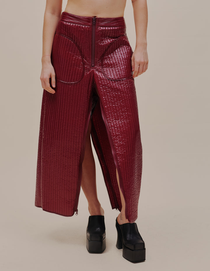 LINE PANT IN OXBLOOD