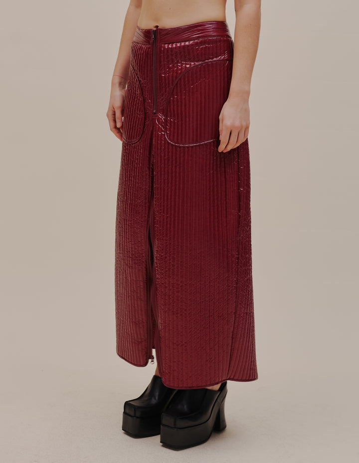 LINE PANT IN OXBLOOD