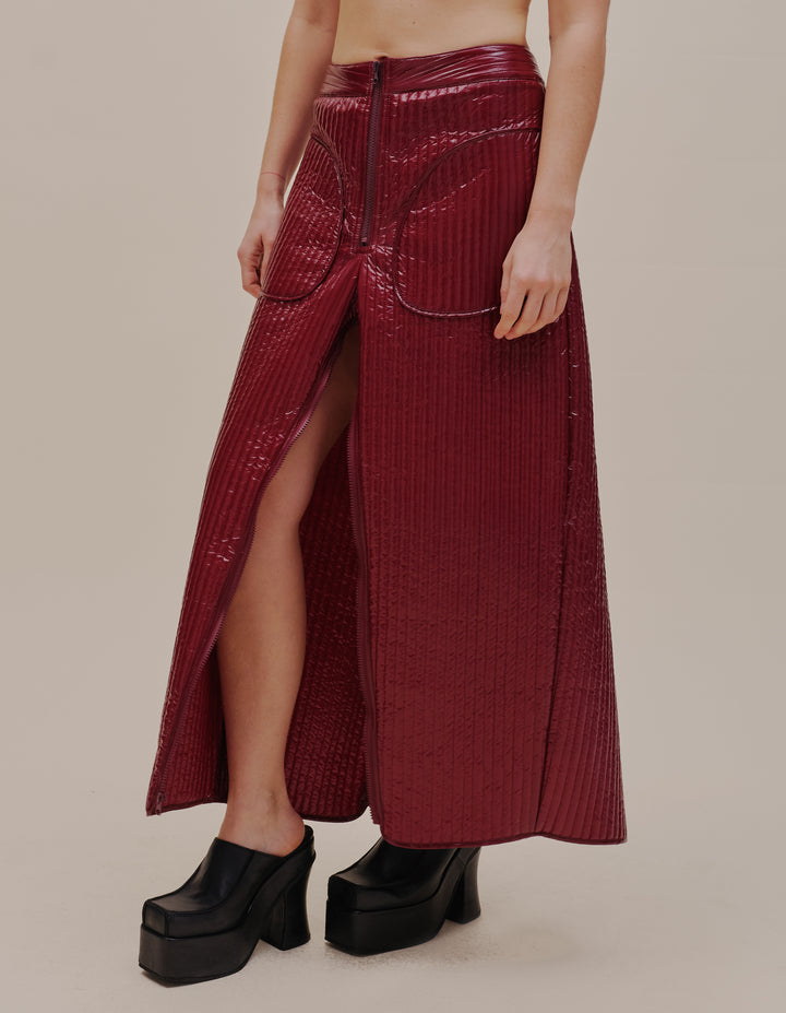 LINE PANT IN OXBLOOD