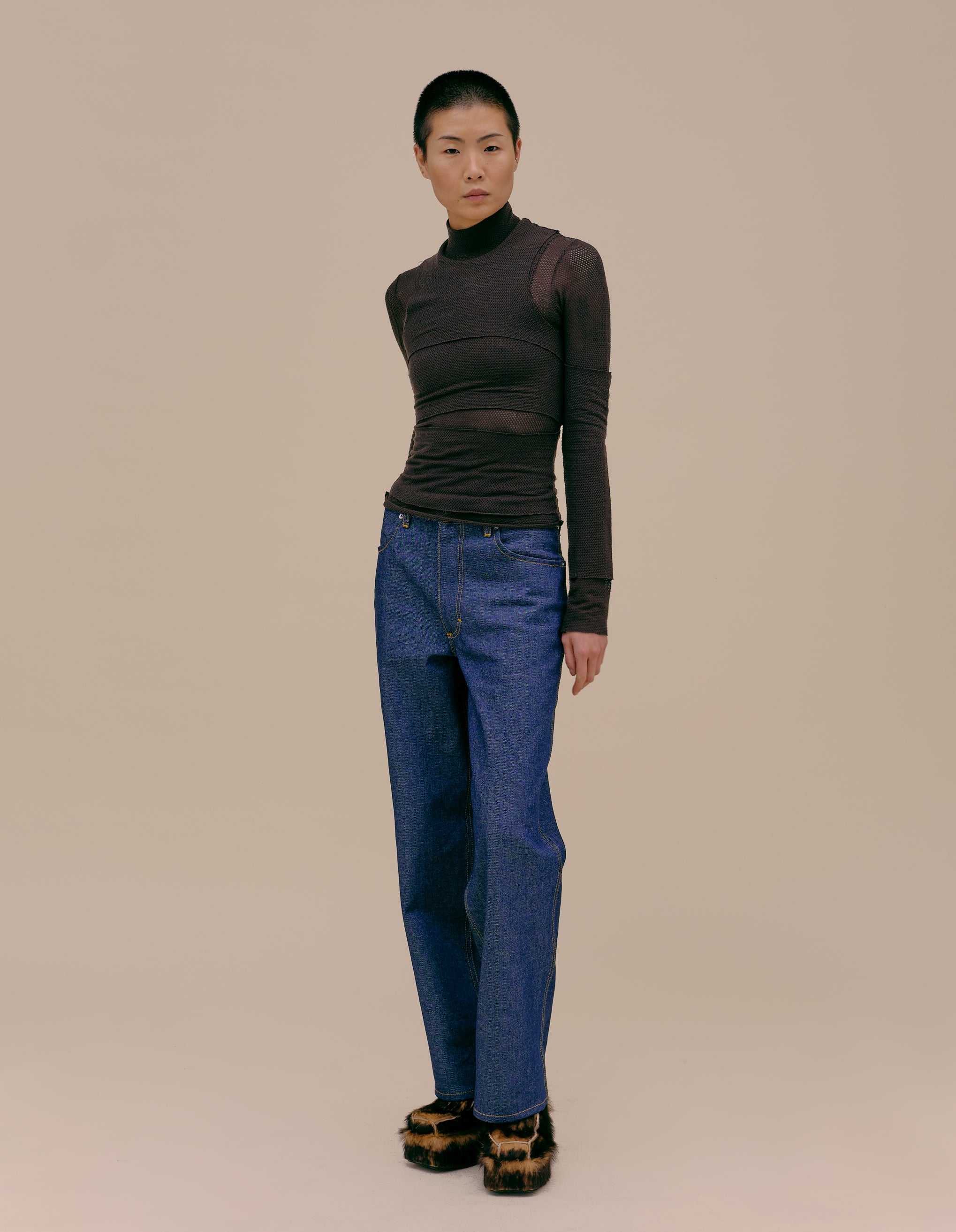 Pantalon extra large blue-jean : Denim Lengha Pants [wP0504] - Clothing and  accessories