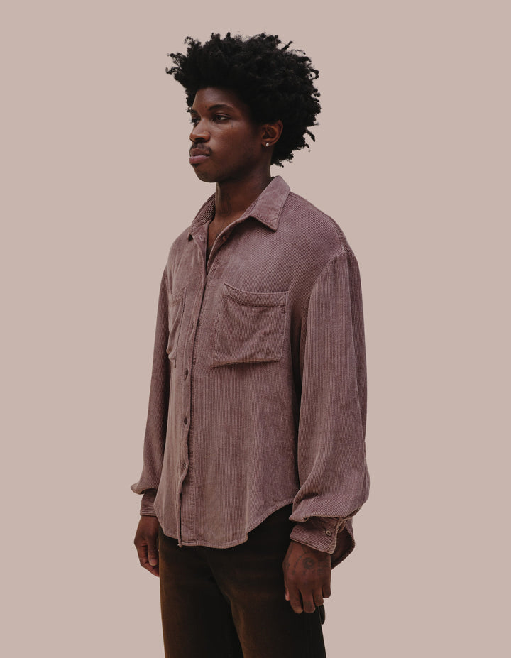 Eckhaus Latta buttondown in reishi. 