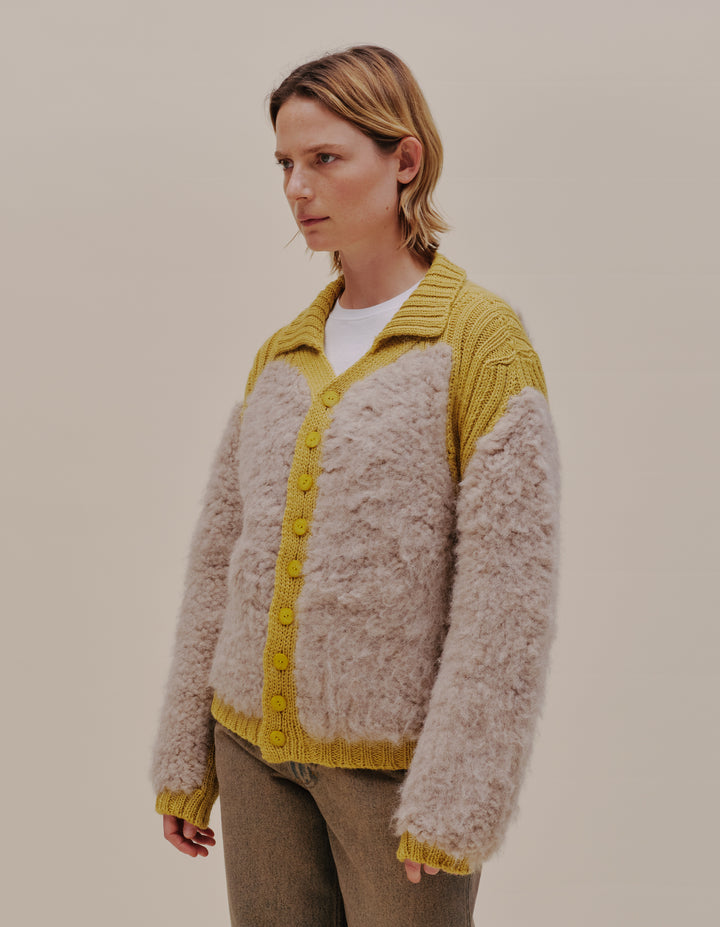 TEDDY CARDIGAN IN DAFFODIL