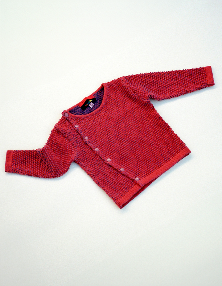 FIELD SNAP CARDIGAN IN LINGONBERRY