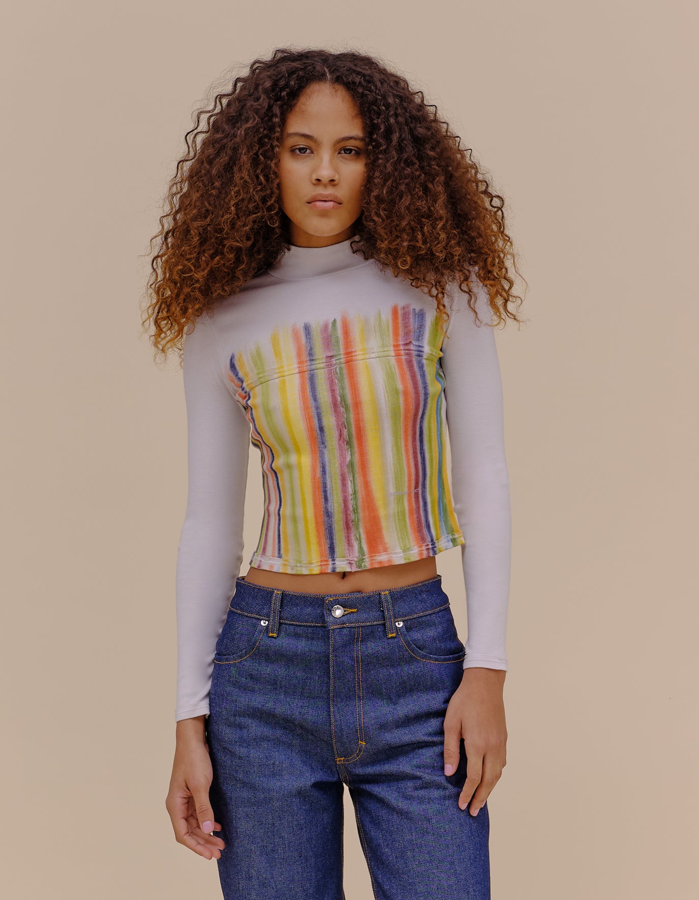 LAPPED BABY TURTLENECK IN STAINED GLASS ‐ ECKHAUS LATTA