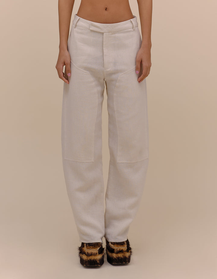 LINEN PANT IN NATURAL